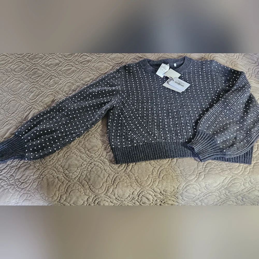 Marella Molo Rhinestone Embalish Sweater NWT - Picture 5 of 12